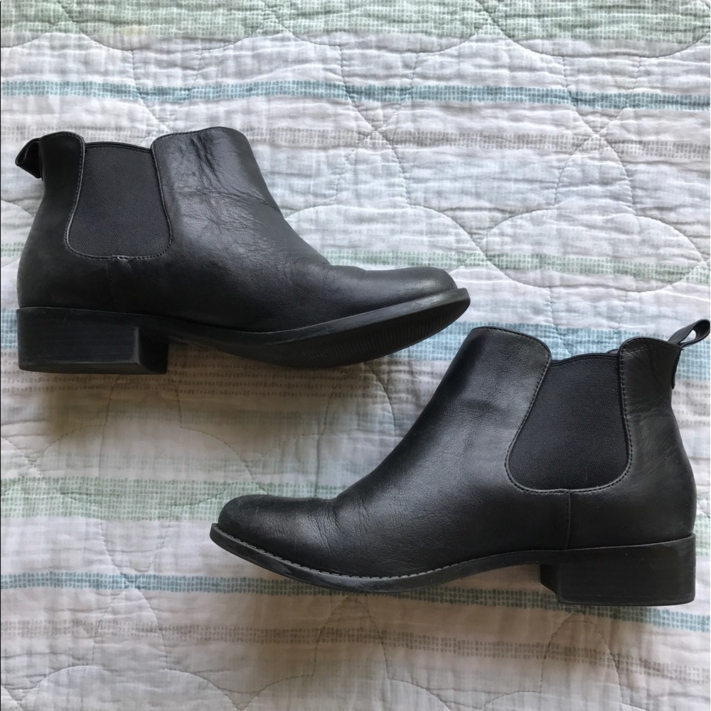 Black Chelsea booties